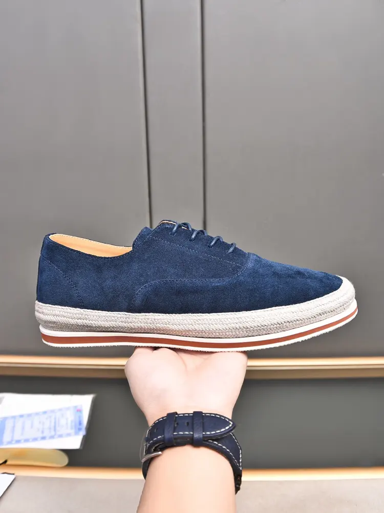 Prada casual woven lazy slip-on men’s shoes