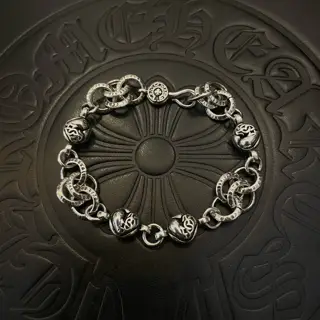 Chrome Hearts Classic Vintage Ring Vine Heart Bracelet