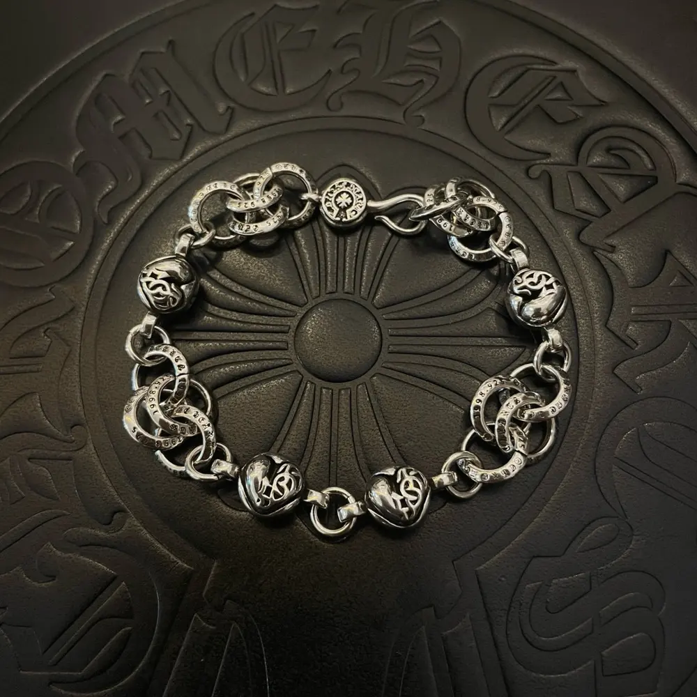 Chrome Hearts Classic Vintage Ring Vine Heart Bracelet