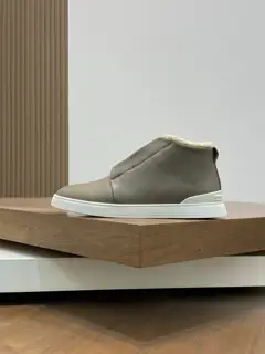 ZEGNA mid-top wool-lined sports sneakers