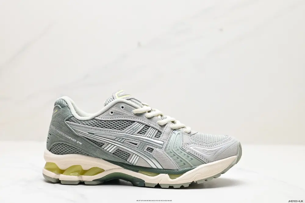 ASICS breathable mesh upper with some synthetic leather material uses the new AHAR+ rubber 1201A161-020