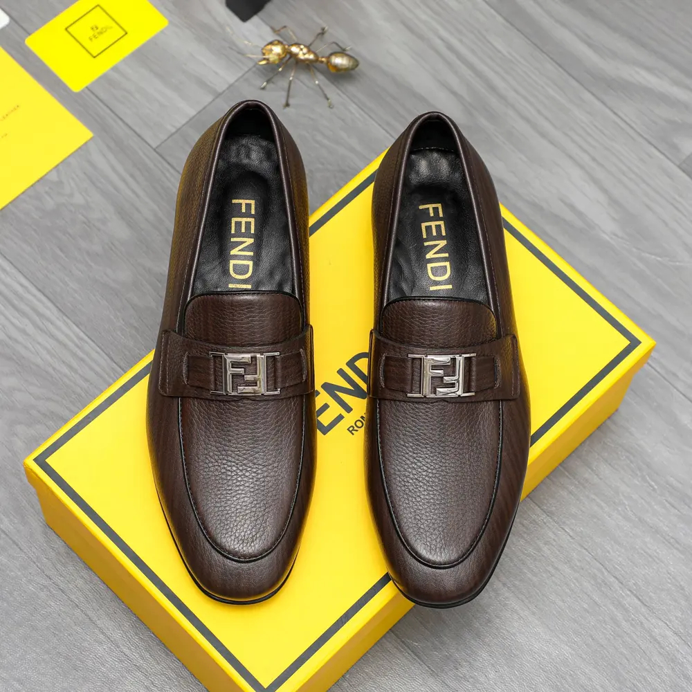 FENDI business formal leather shoes