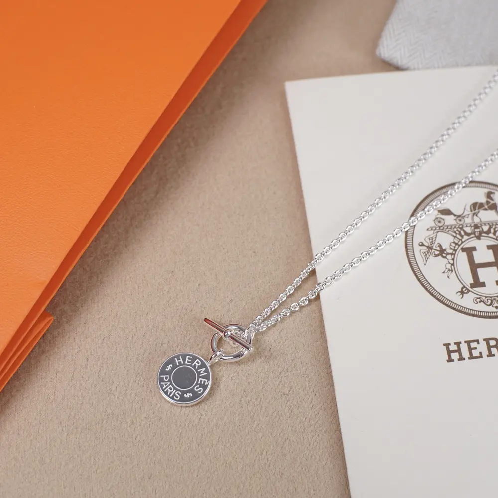 Hermes [Pure Silver Seiko Edition] Z 4000Aulettes H Confettis Necklace