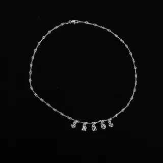 Chrome Hearts classic character multi-element bamboo necklace