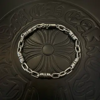 Chrome Hearts Classic Vintage Cross Flower Buckle Bracelet
