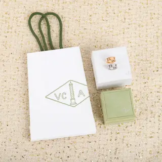 Van Cleef & Arpels Silver Champagne gold Necklace