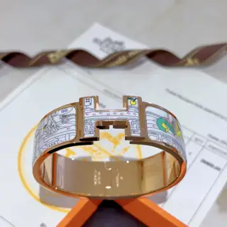 Hermes bracelet Original custom 20mm wide bracelet The enamel craft is a real test of the