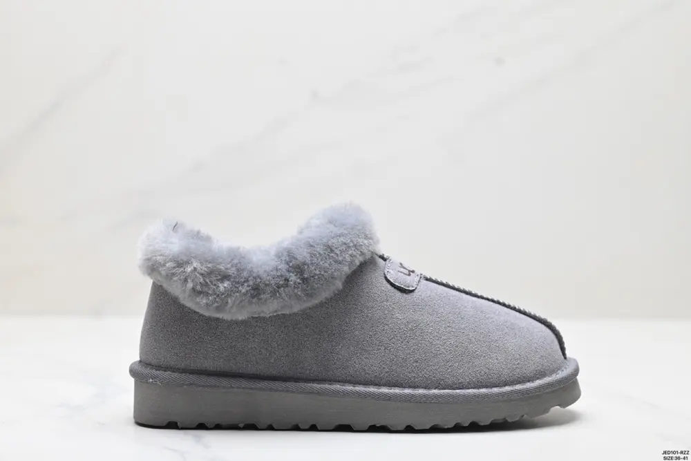UGG autumn and winter new fur wool slippers thick bottom home slippers warm and removable