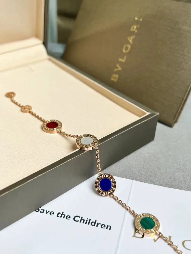 The Bvlgari bracelet series is inspired by the brand’s Luo