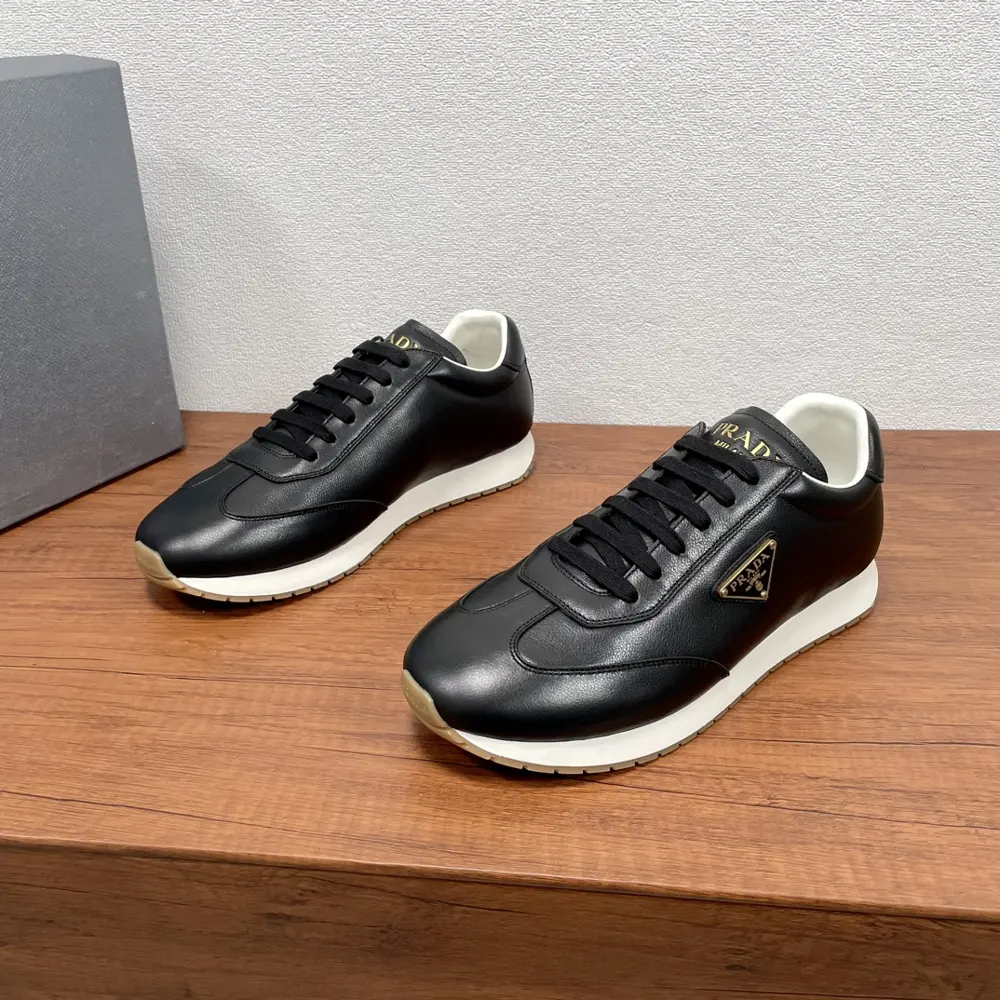 Prada Men’s New Leather Sneakers