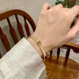 Louis Vuitton diamond-studded letter bracelet