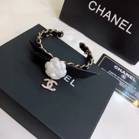 Chanel bow bracelet set