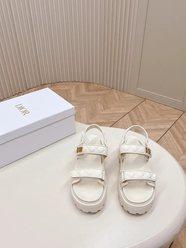 Dior classic Velcro high-heeled sandals and slippers series original replica high version