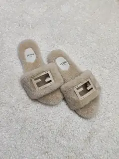 Fendi wool slippers 2024 latest colors official synchronization size 35-42