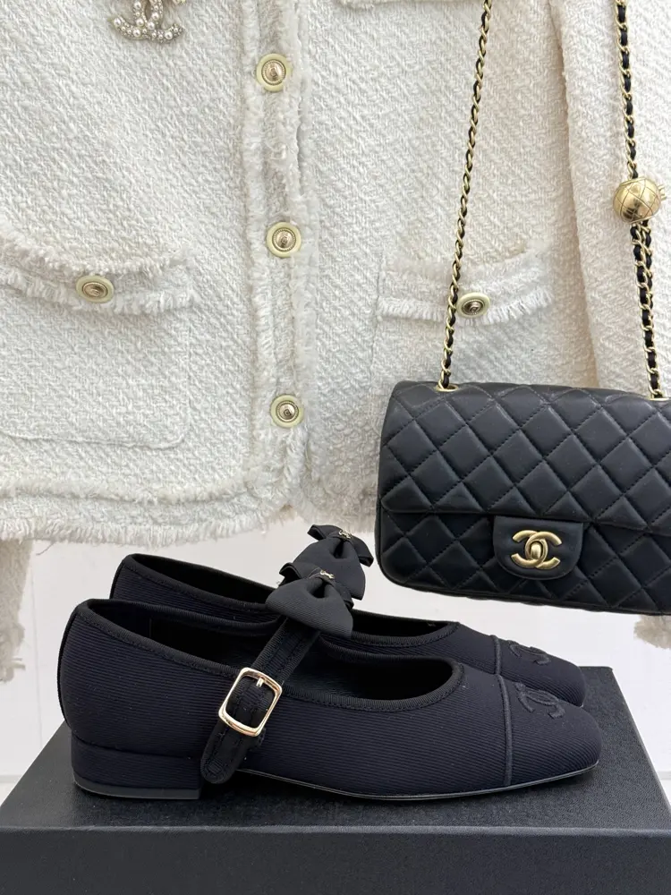 Chanel Bow Mary Jane Shoes