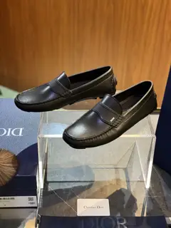 The DIOR Odeon loafers continue the classic dress shoe silhouette with a more elegant