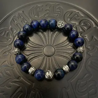 Chrome Hearts Classic Retro Multi-element Lapis Lazuli Bracelet
