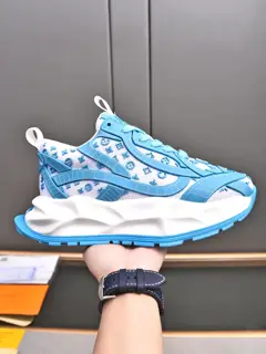 Louis Vuitton sneakers imported mesh with high-tech glue dripping technology cowhide