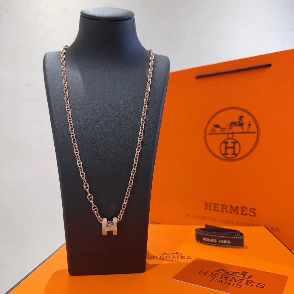 Hermès necklace New product launch HERMES must-have pig nose series jewelry High-end