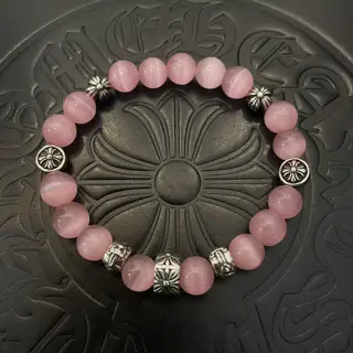 Chrome Hearts classic retro multi-element powder cat’s eye bracelet