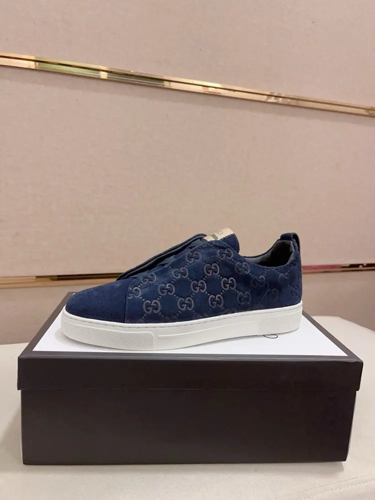 Gucci casual shoes upper Imported cowhide official website 1:1 fabric