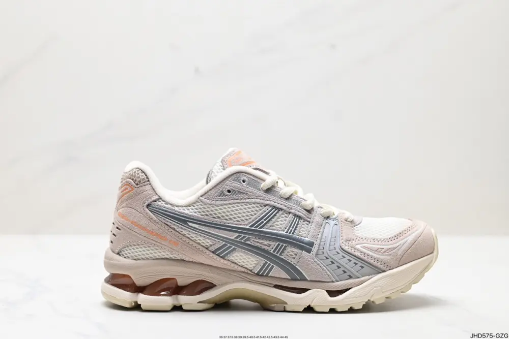 ASICS breathable mesh upper with some synthetic leather material uses the new AHAR+ rubber 1201A161-200