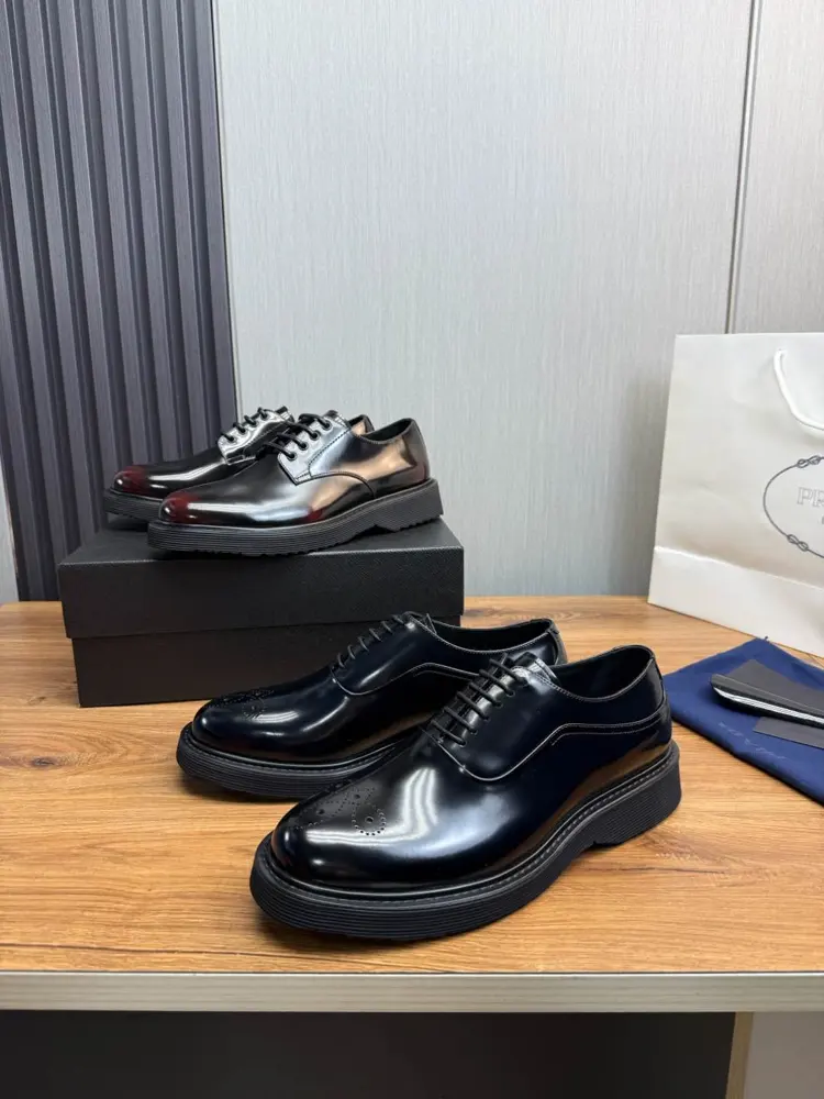 Prada high-end men’s casual leather shoes