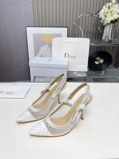 Dior embroidered high heels