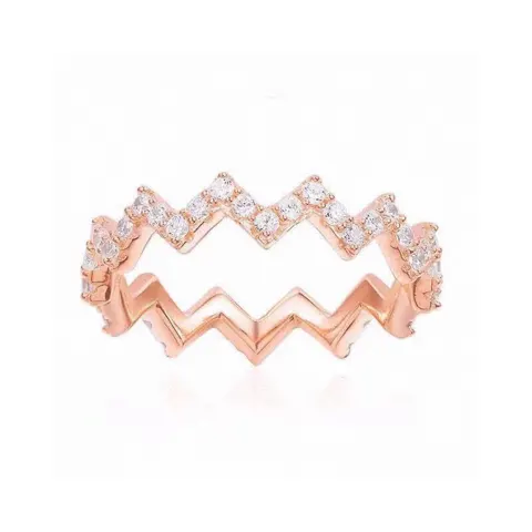 APM Monaco Z-shaped wave ring