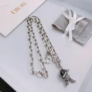 DIOR New Dior necklace Original goods New counter model Retro fashion must-have Men and
