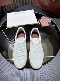 Loro piana casual sneakers The new suede tennis shoe features an ultra-low-top design
