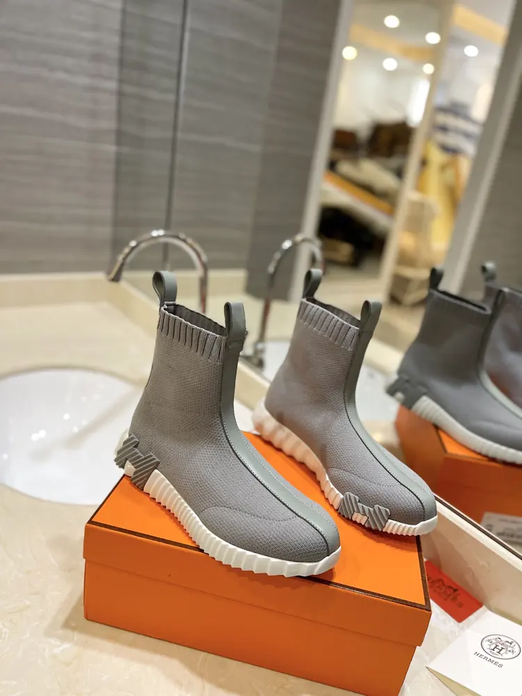 Hermès knitted casual shoes