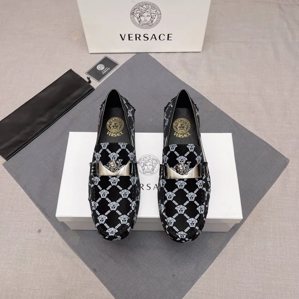 Versace loafers~Four seasons trendy shoes