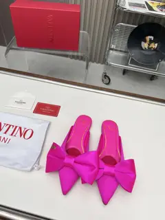 Valentino 2024SS pointed toe mule slippers