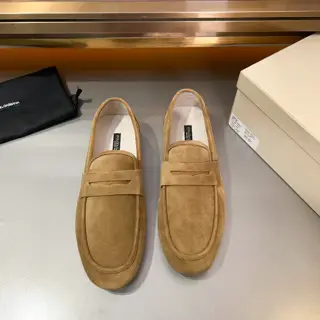 Dolce & Gabbana New Florio series soft suede moccasins