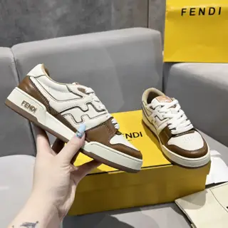 Fendi Match series thick-soled retro sports skateboard shoes 1:1 top quality