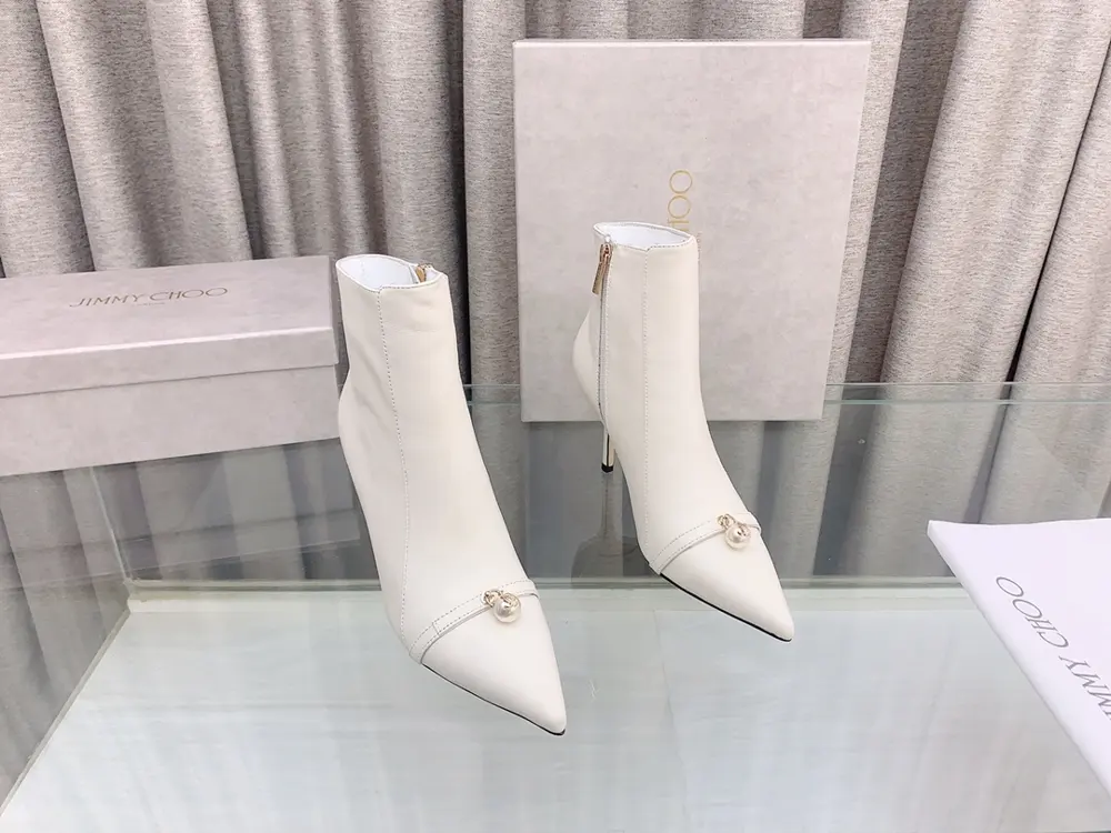 Jimmy Choo new buckle high-heeled ankle boots