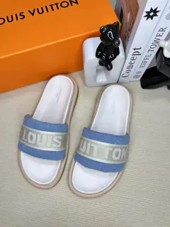 Louis Vuitton embossed slippers are now available