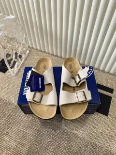 Birkenstock Boston leather cork slippers Birkenstock beach couple slippers
