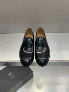 Dior men’s leather loafers with large soles