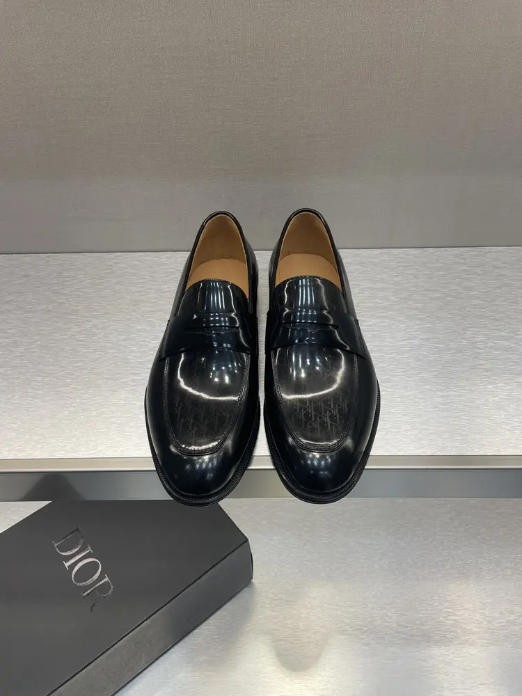Dior men’s leather loafers with large soles