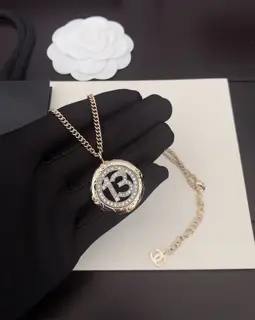 Chanel two-tone 13-circle necklace