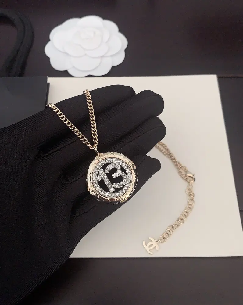 Chanel two-tone 13-circle necklace