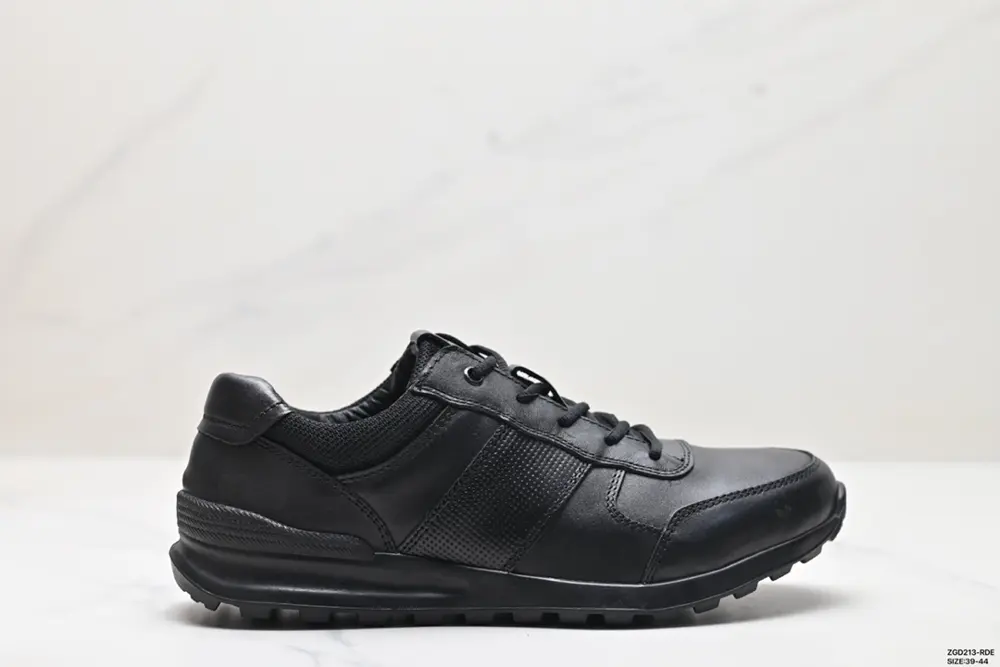 Ecco leather round-toe lace-up shock-absorbing 568686