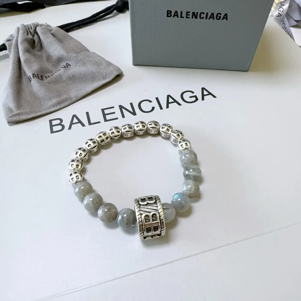 Balenciaga luminous stone bracelet