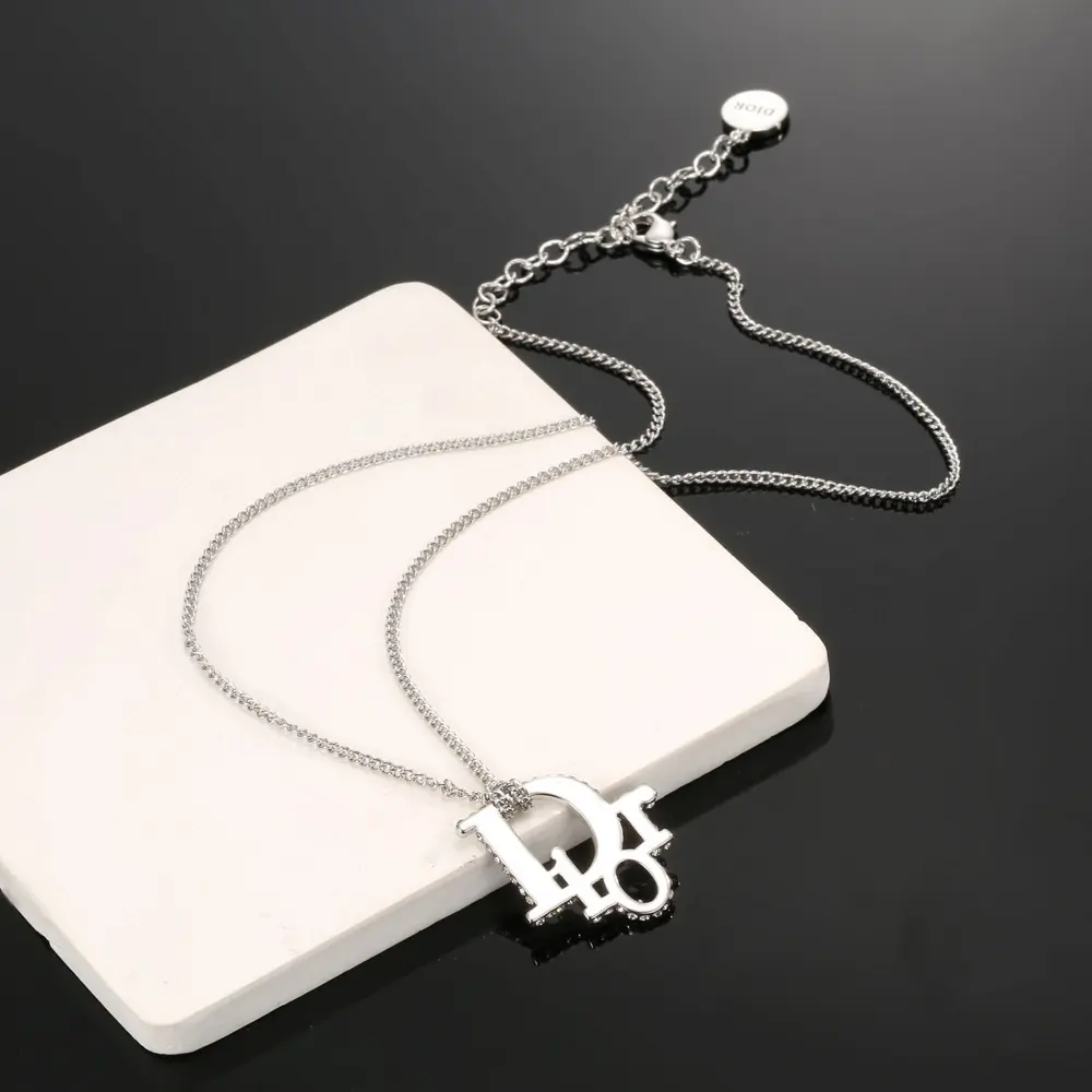 Dior The tough metal lines of Dior’s new necklace are full of neutral tones