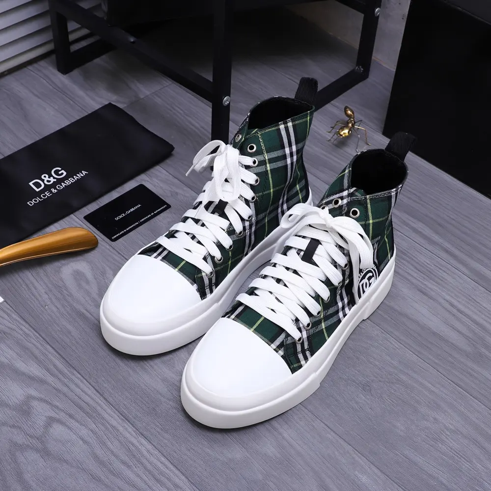 Dolce & Gabbana couple’s high-top casual shoes