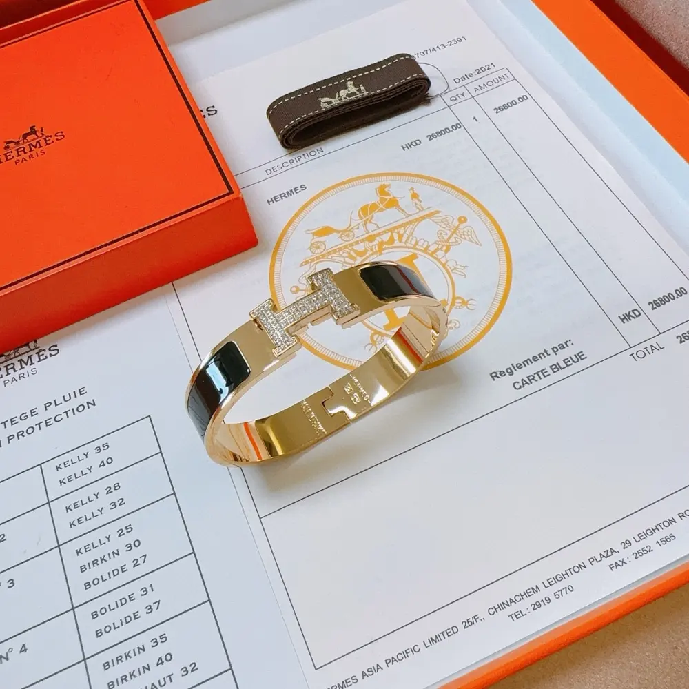 Hermès bracelet Inlaid with AAA zircon