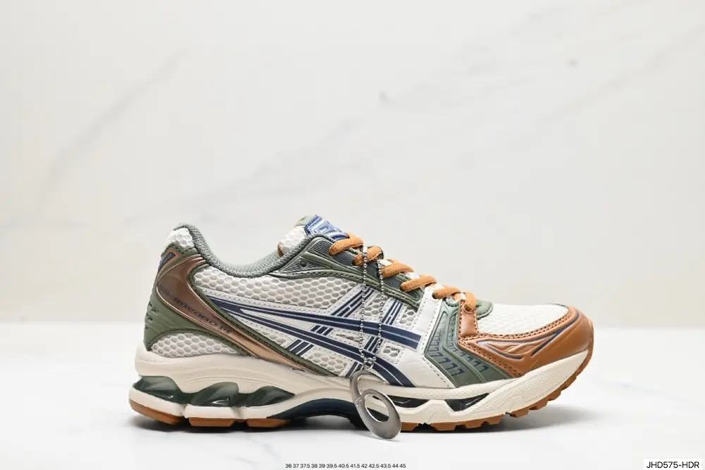 ASICS breathable mesh upper with some synthetic leather material uses the new AHAR+ rubber 1201A161-020