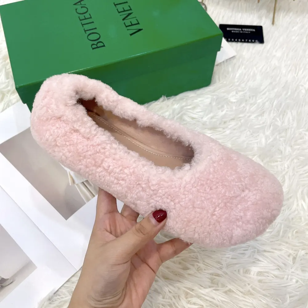 BOTTEGA VENETA furry shoes